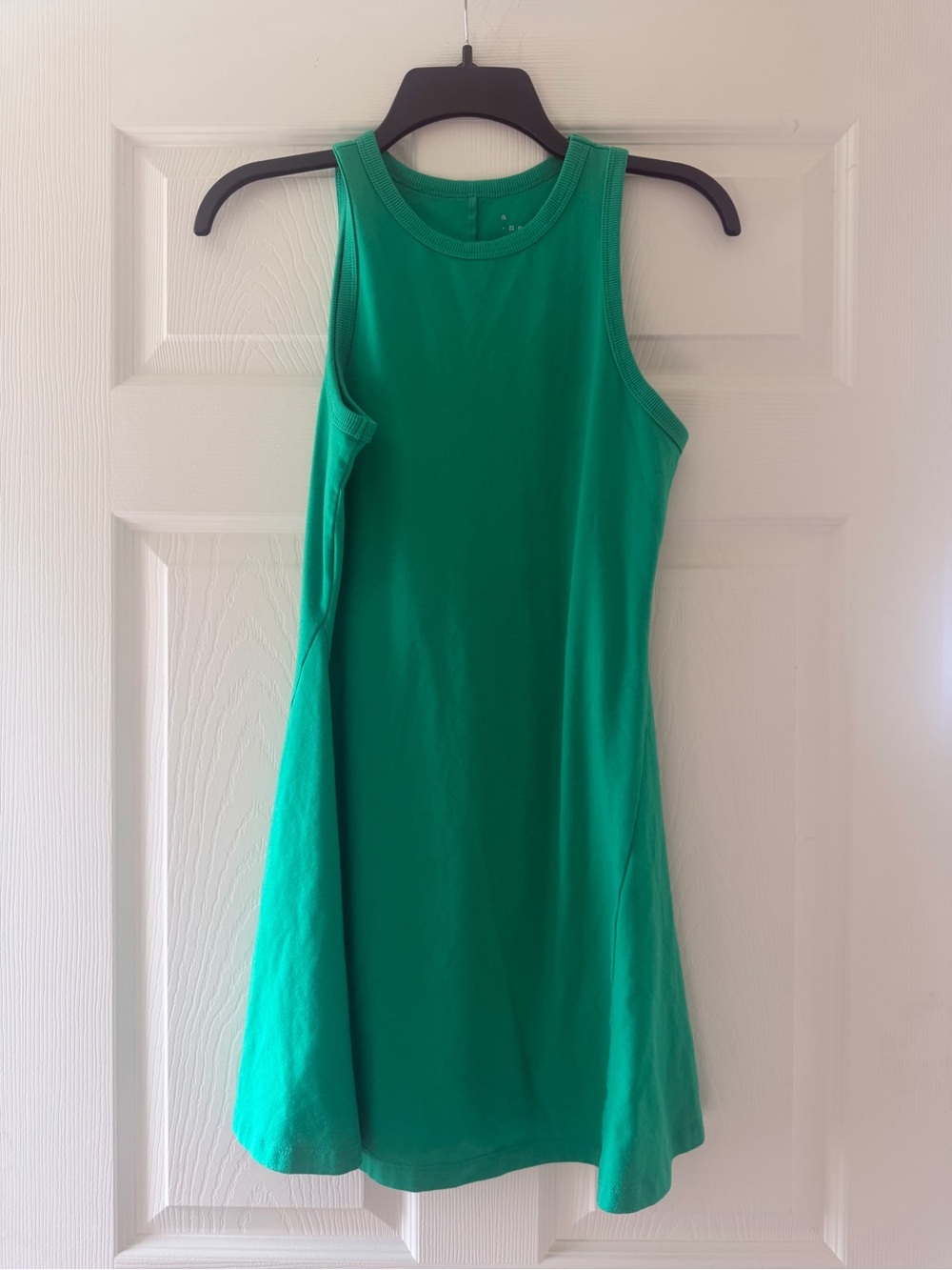 Sleeveless Green A-Line Dress